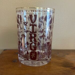 Urban Outfitters Virgo Sign Drinking Glass Cup